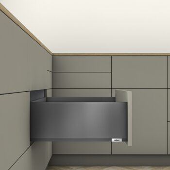 Blum MerivoBox E (ύψος 20.9cm-φορτίο 40 kg) Γραφίτης