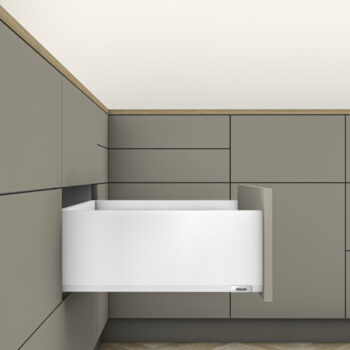 Blum MerivoBox E (ύψος 20.9cm-φορτίο 40 kg) Λευκό